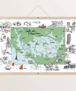 Affiche – Carte du Golfe du Morbihan
