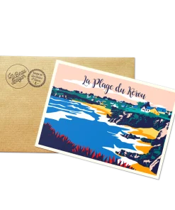 Carte postale Bretagne – La Plage du Kérou