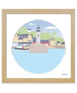 Horloge des marées (visuel évolutif pleine / basse mer) – Cancale