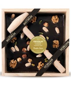 Le Comptoir de Mathilde tablette à casser noir fruits secs 350g