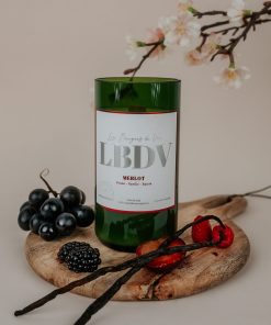 Bougie bouteille vin Merlot